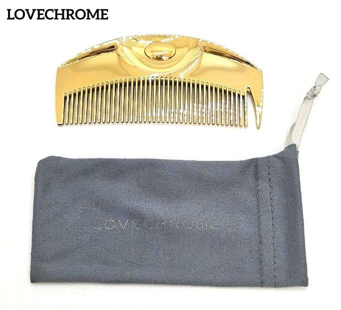 極美品　LOVECHROME　ラブクロム　ヘアコーム　K24GP ツキ ゴールド ラブクロム (R)K24GPツキ ゴールド