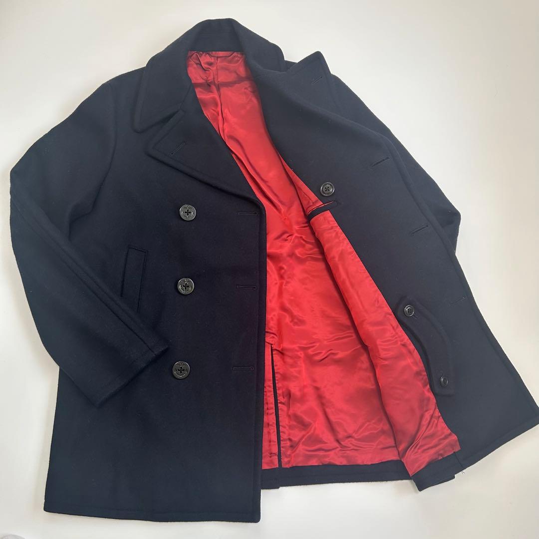 【良品】現行2022年秋冬 ジェイプレス 定番ピーコート 定価約¥80,000 Jackal 140sソフトメルトン Pコート （ピーコート）｜J.PRESS / ジェイ