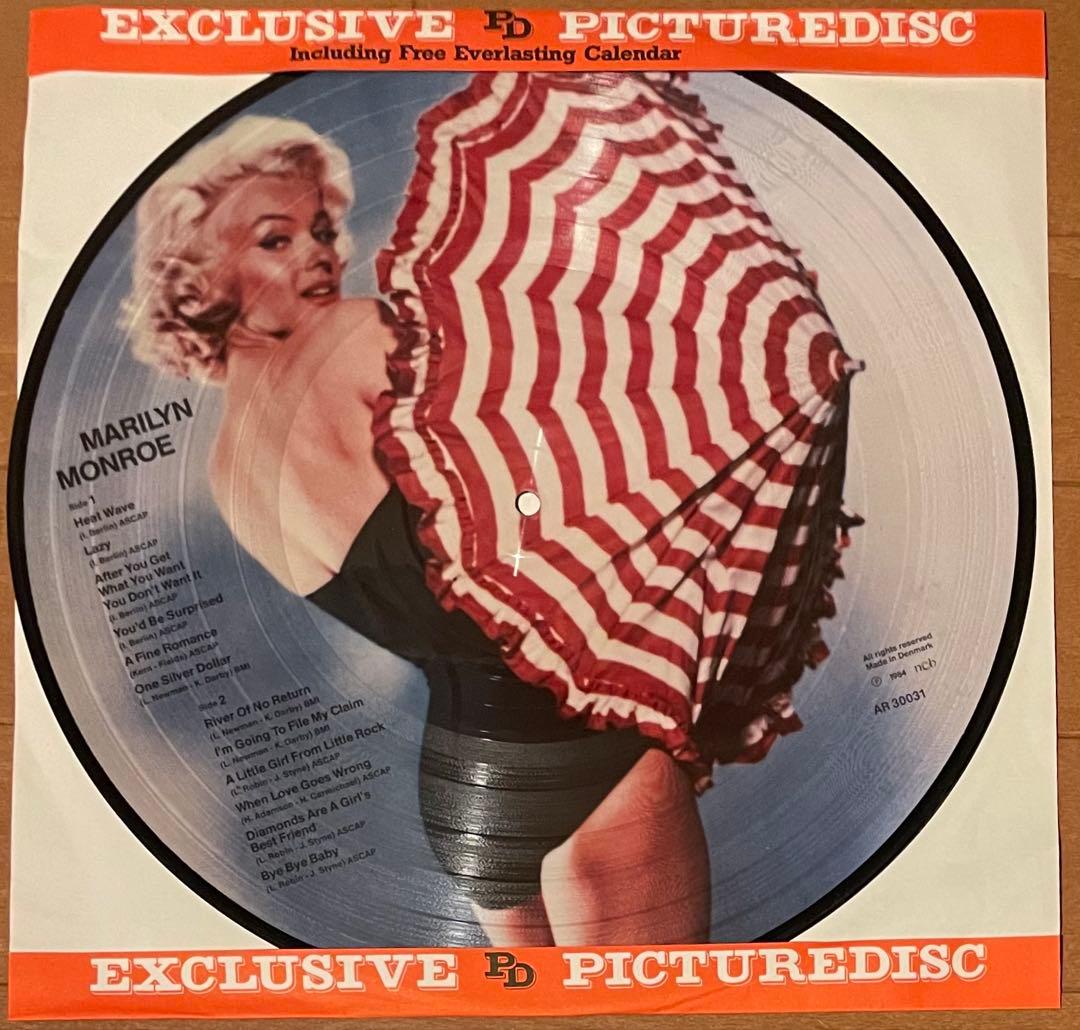 レアピクチャーレコード　マリリン・モンロー　 MARILYN MONROE 激レア】レコード1984年限定発売 マリリン・モンロー ピクチャー