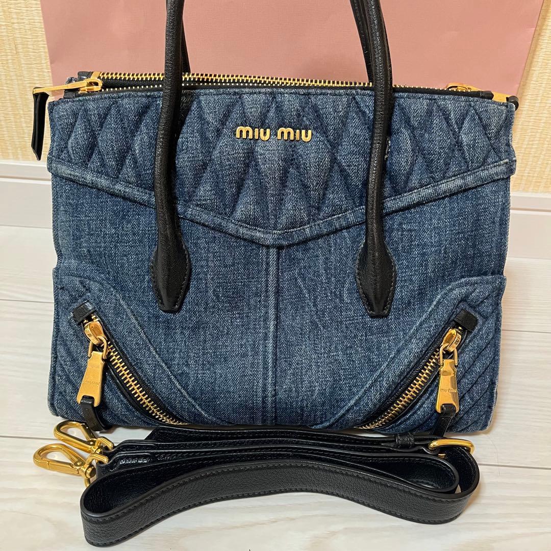 miumiu❤️ミュウミュウ 3wayデニムトートバッグ デニム MiuMiu(ミュウミュウ) バッグ・カバン(レディース) - ブランド