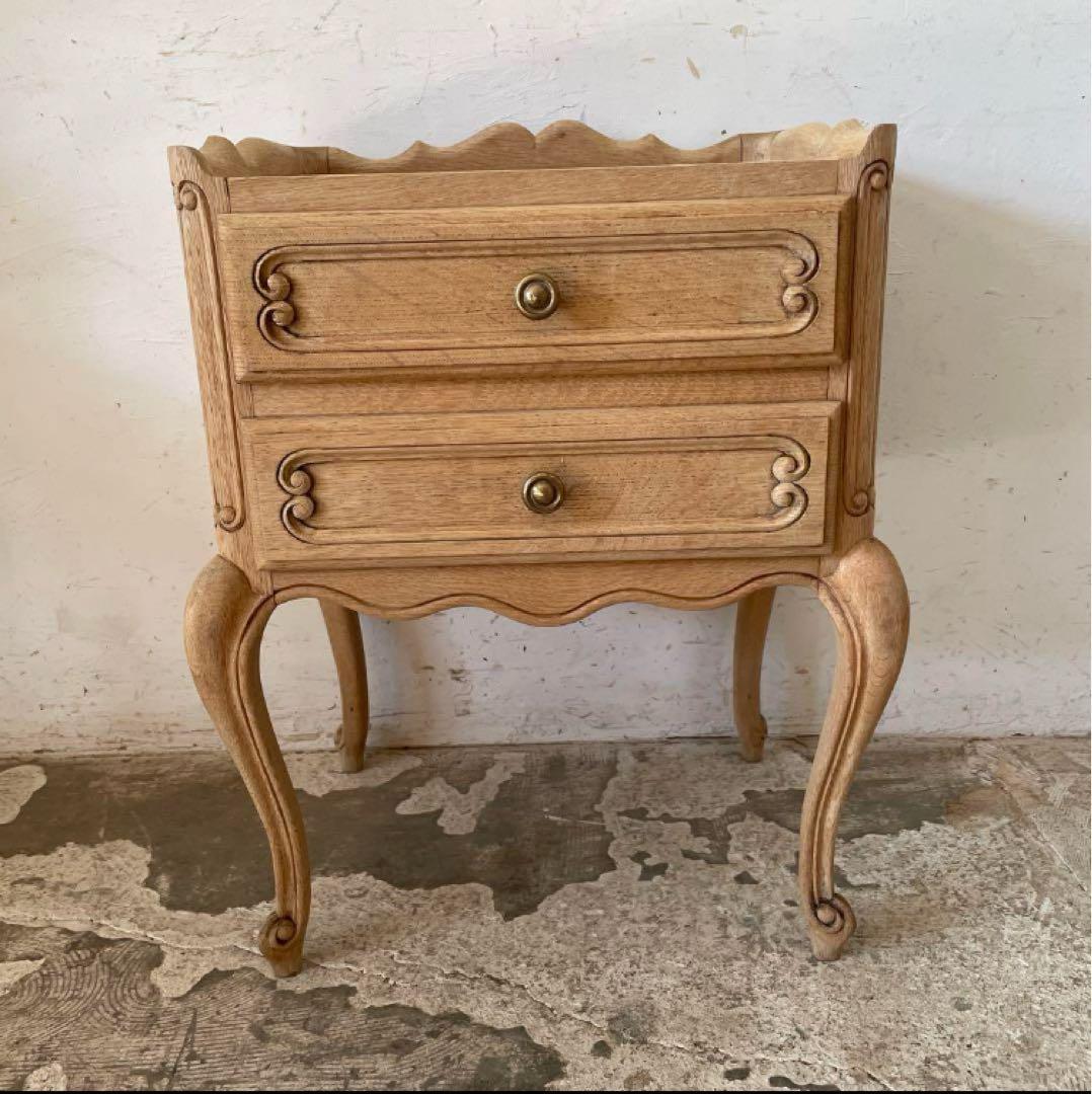 猫脚】ビンテージ チェスト 剥離 ナイトスタンド ベッドサイド