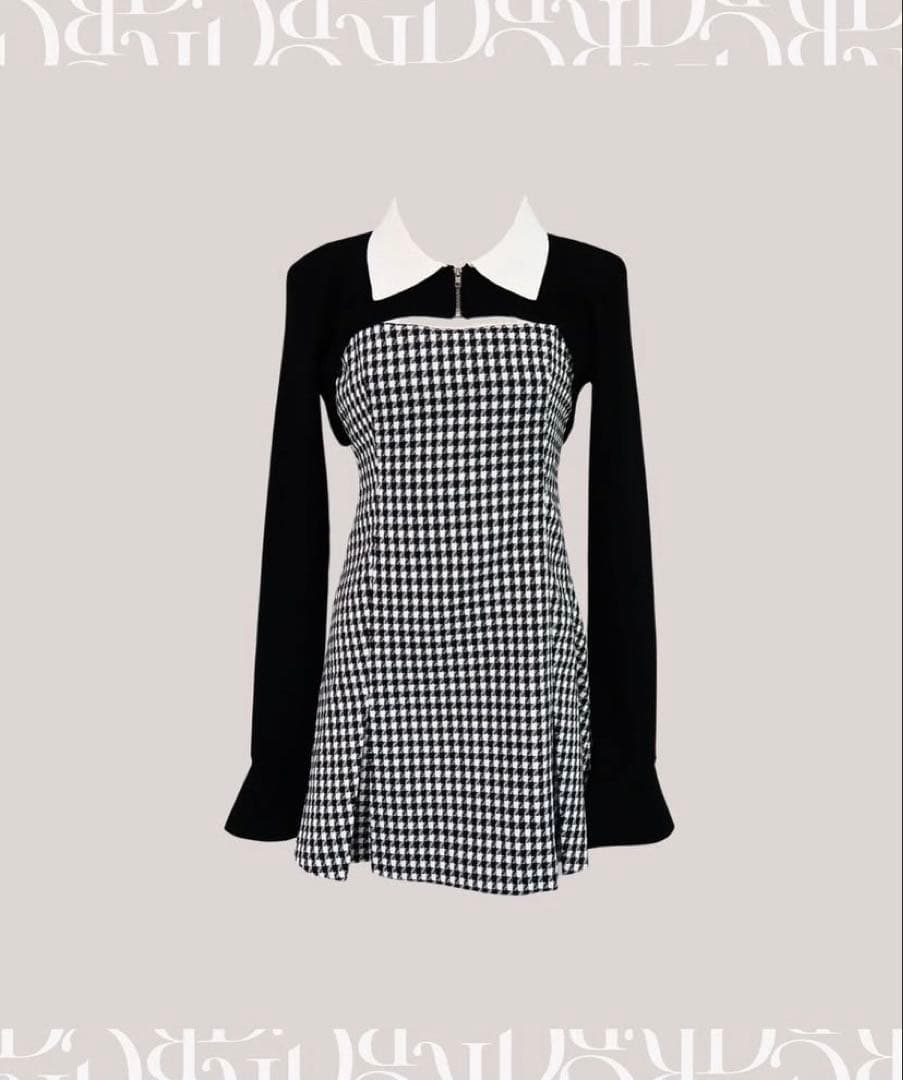 randy Houndstooth ensemble ワンピース - メルカリ