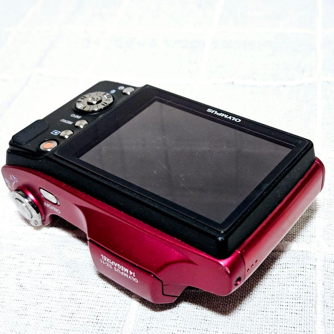 準美品 動作品 OLYMPUS sz-11 コンパクトデジタルカメラ レッド - メルカリ