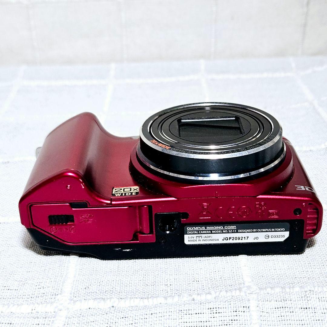 準美品 動作品 OLYMPUS sz-11 コンパクトデジタルカメラ レッド - メルカリ