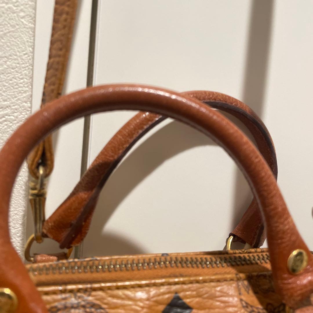 希少MCM マイクロミニ ポシェット ミニボストン アナグラム ショルダー