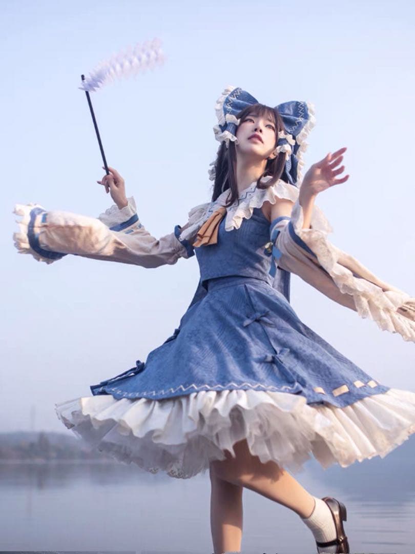 森森仙 東方プロジェクト 博麗霊夢 青霊夢 コスプレ衣装 東方PRO