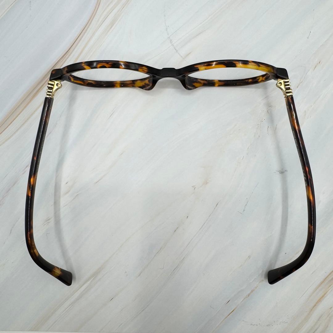 ミュウミュウ】ウォニョン着用 レンズなし 伊達メガネ べっこう柄 ロゴ