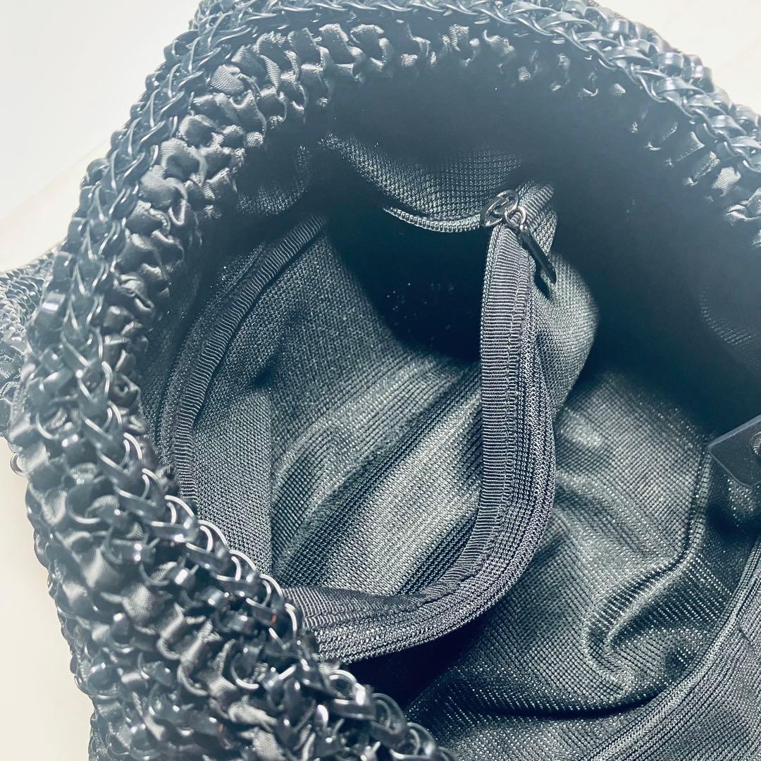 未使用級◇アンテプリマ ワイヤー ハンドバッグ◇ブラック