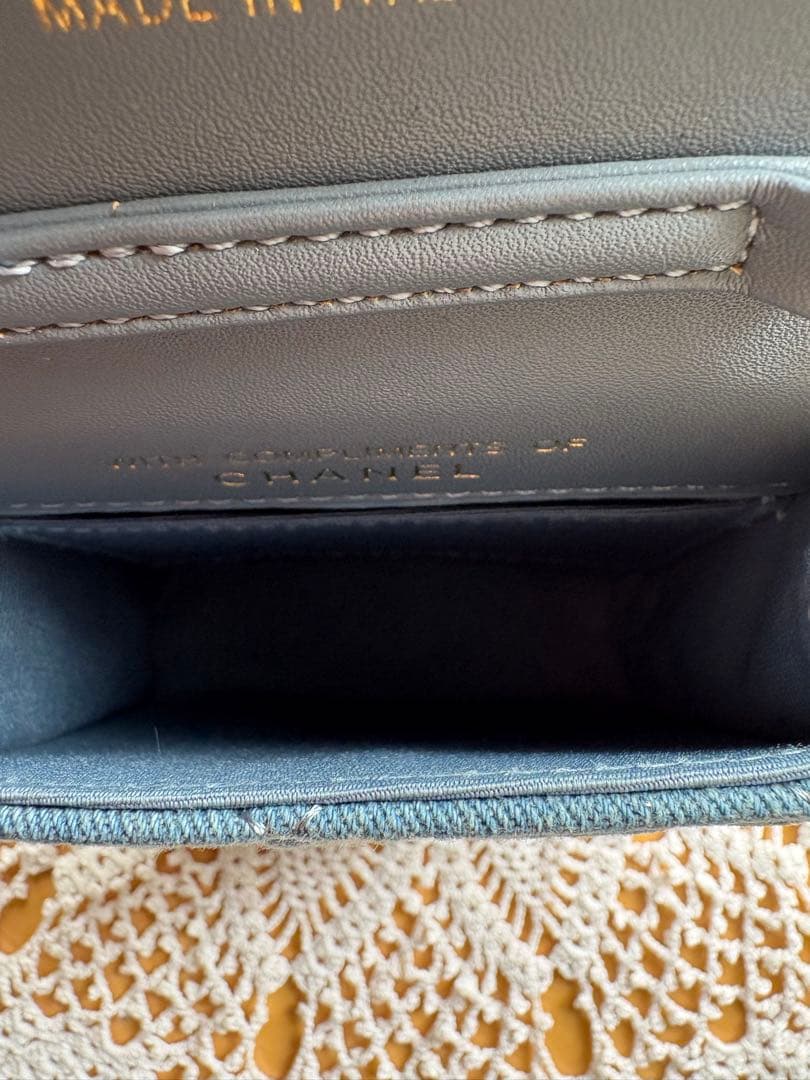 シャネル ノベルティ デニムミニ ショルダーバッグ 未使用 - メルカリ