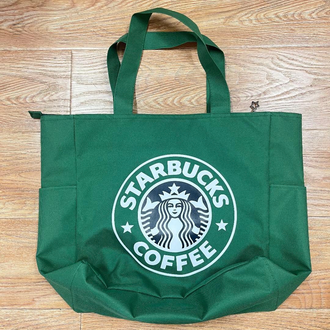 未使用 スタバ トート バッグ エコバック超ビッグ 買い物袋 キャンバス