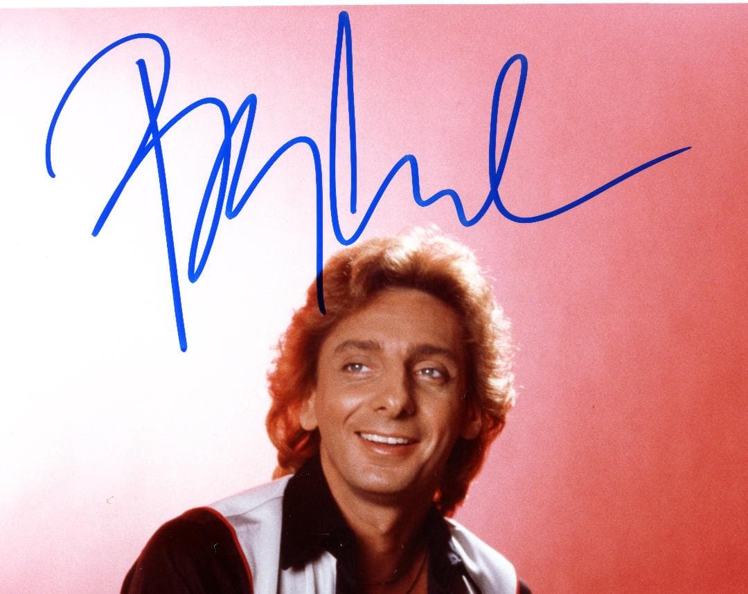 バリー・マニロウ（Barry Manilow） 自筆サイン Ultimate Manilow: 歌の贈りもの ～ベスト オブ バリー マニロウ