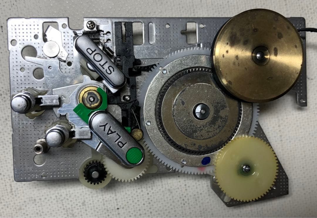 液漏れ復活もワウフラ仕様通りSONY WM-DD 可動品グリーンP