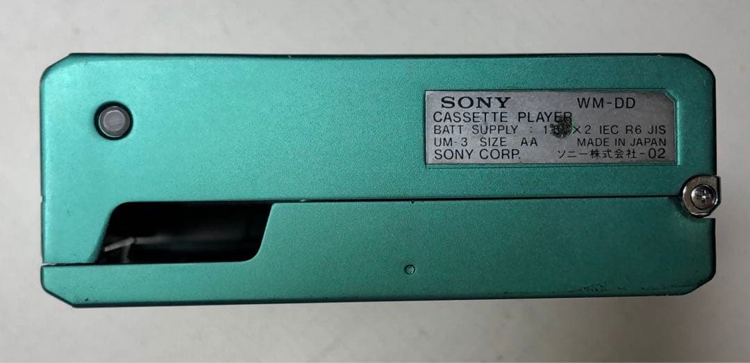 液漏れ復活もワウフラ仕様通りSONY WM-DD 可動品グリーンP