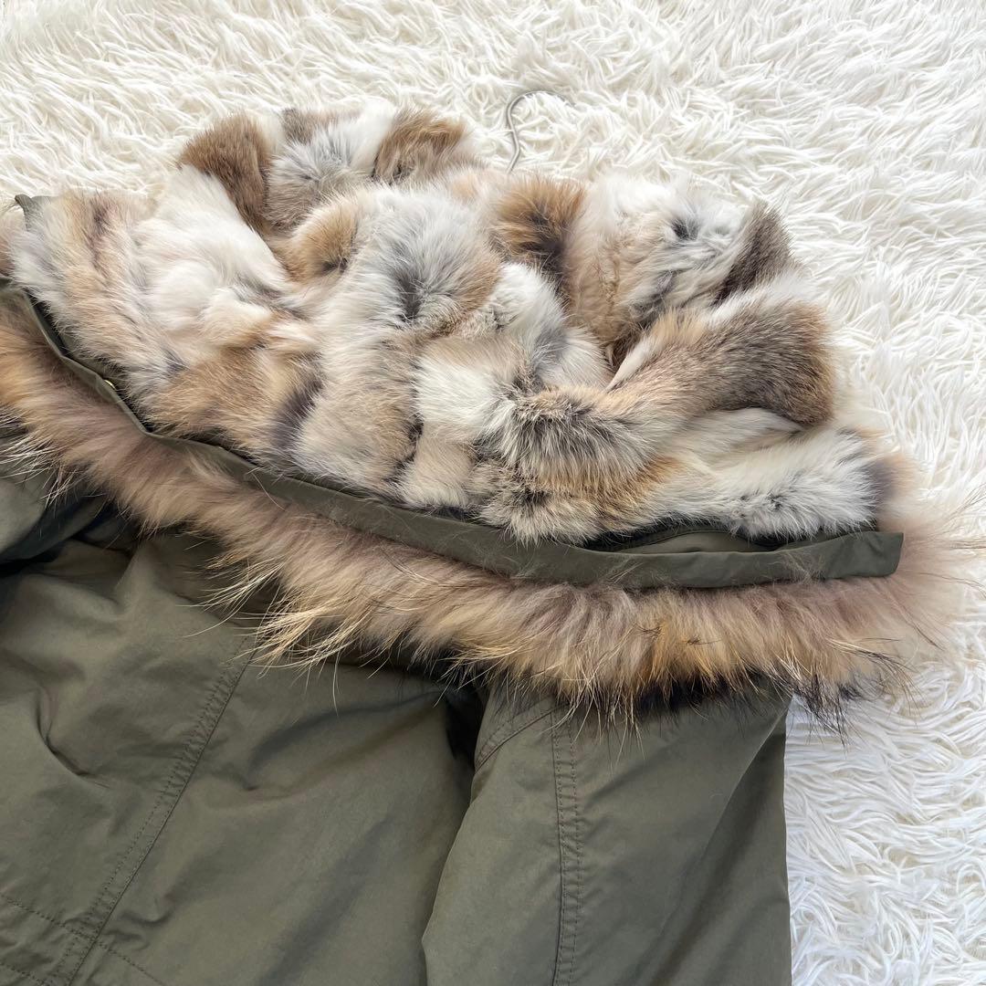 ドゥーズィエムクラス リアルファー ライナー付きモッズコート M65