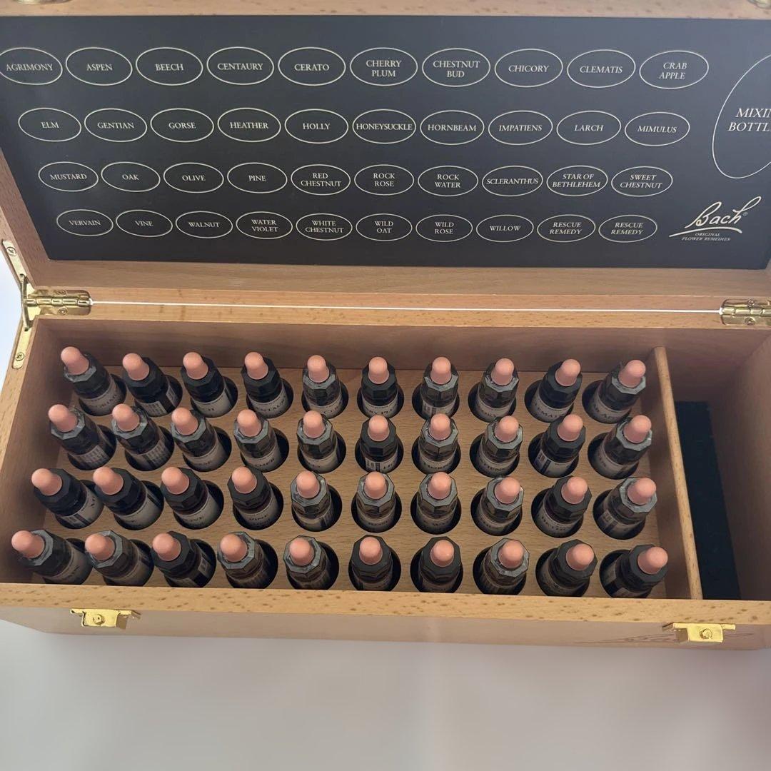 バッチフラワーエッセンス、専用箱、絶版の辞典など バッチフラワーレメディ プロフェッショナルセット（木箱付き