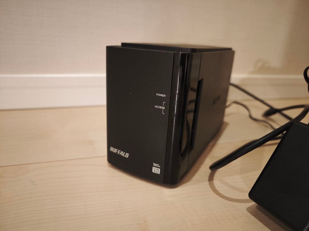 BUFFALO RAID1対応 USB3.0用 外付けハードディスク 2TB