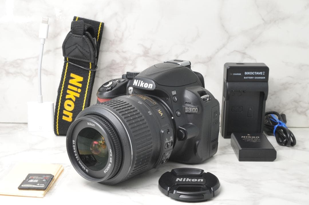 ショット数少なめ Nikon D3100⭐️スマホ転送 一眼レフカメラ 動作品