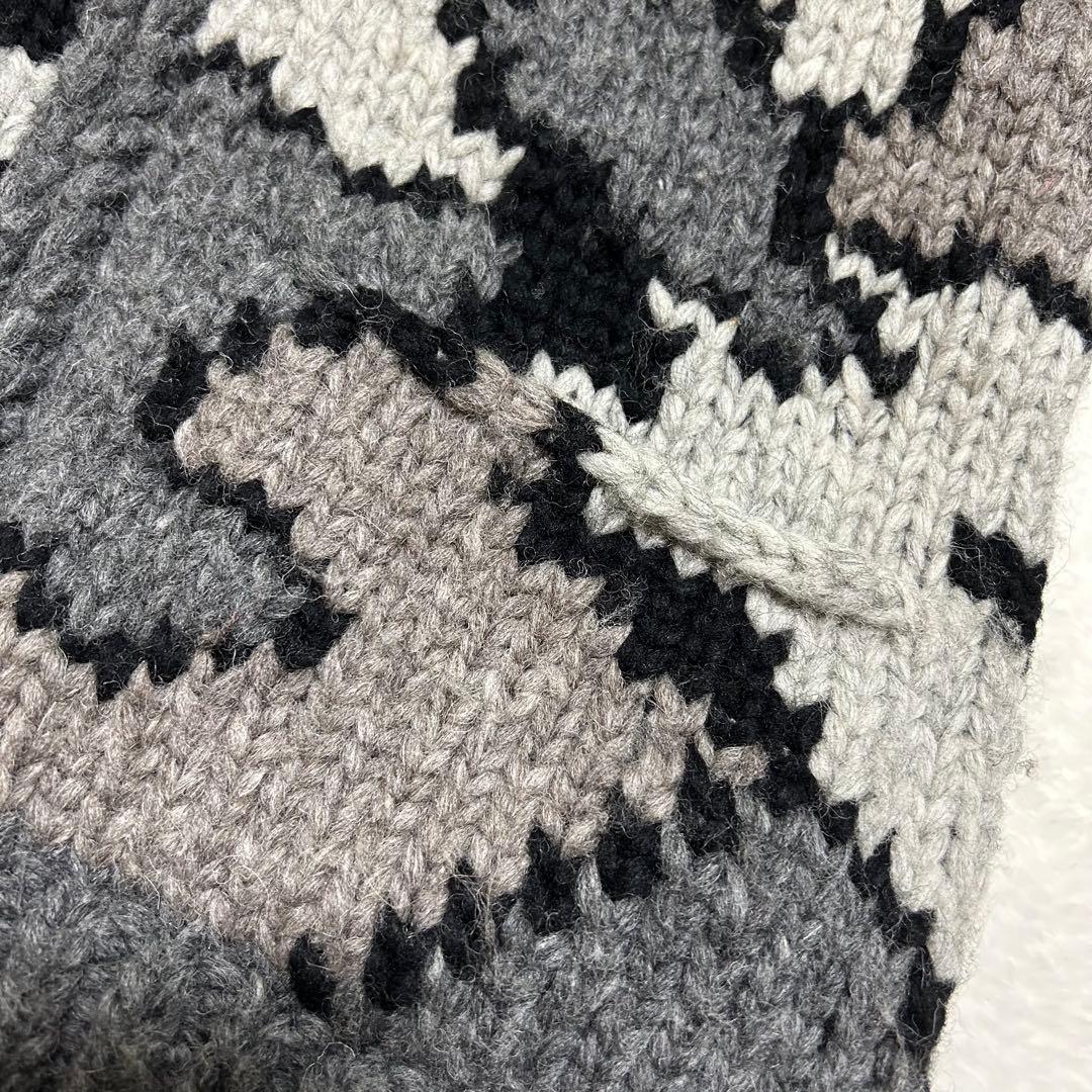 レア KANATA × アヴィレックス コラボ カナダ製 カウチン ニット M程