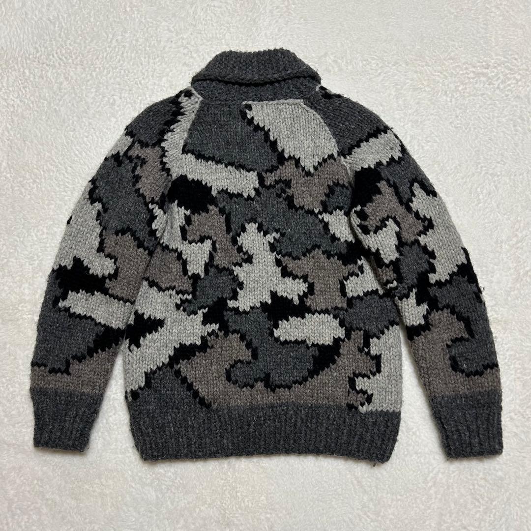 レア KANATA × アヴィレックス コラボ カナダ製 カウチン ニット M程