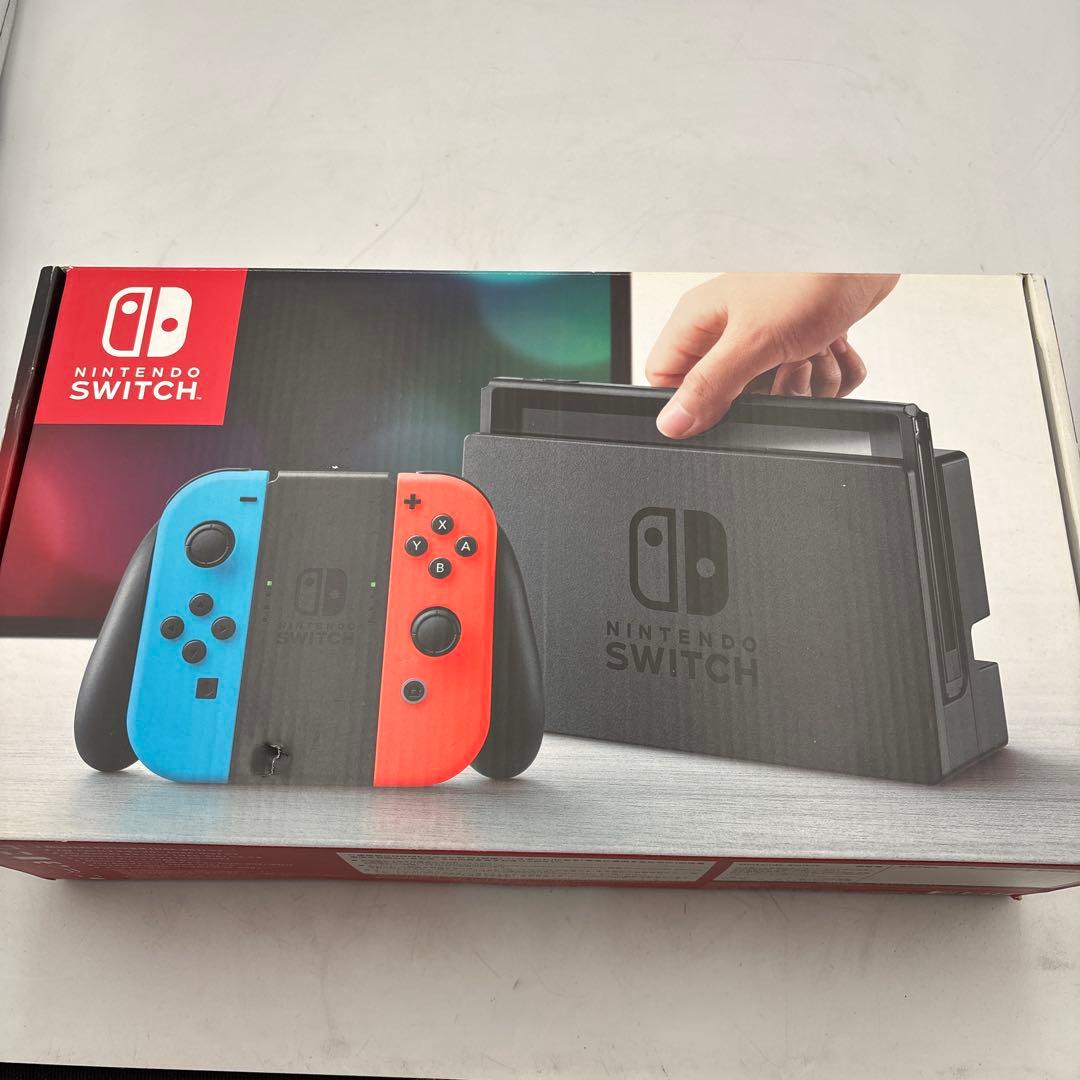 ②Nintendo Switch 本体 青/赤 Joy-Con付き nintendo switch joy-con (l) ネオンブルー/ (r) ネオンレッド」の人気