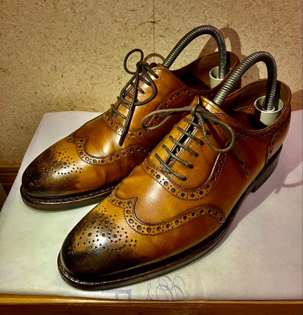 希少・廃盤モデル】パティーヌ仕上げ ジャランスリワヤ ウィングチップ