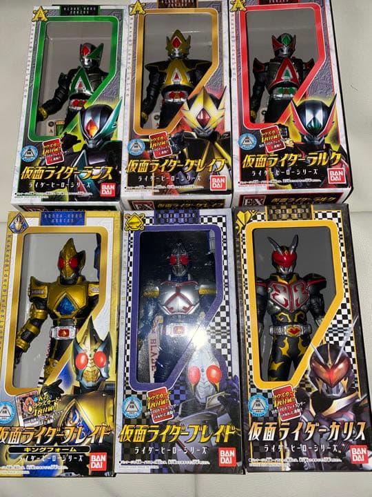 仮面ライダーブレイドソフビ6体セット - メルカリ