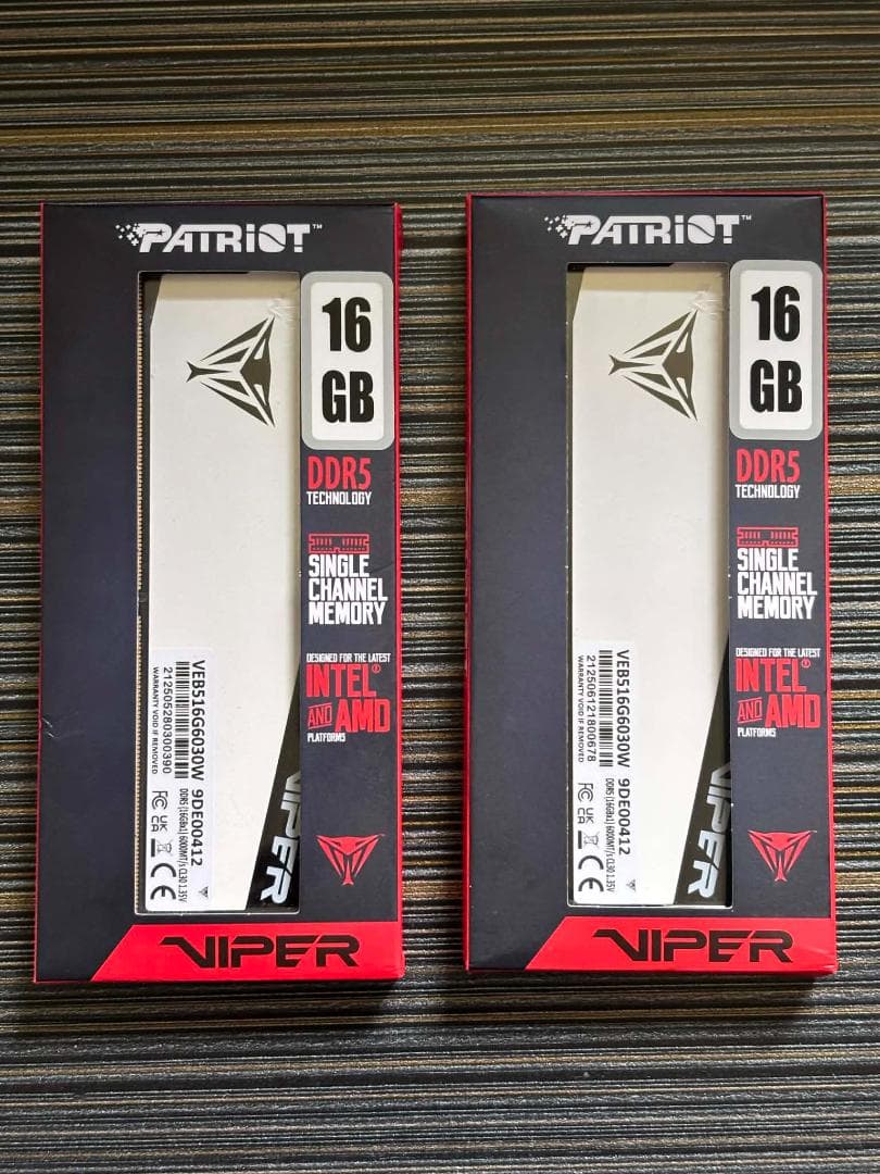 PATRIOT VIPER DDR5 32 GB 6000 MT/s メモリ Amazon.com: Patriot Memory Viper Elite 5 RGB DDR5 RAM 32GB (1X32GB