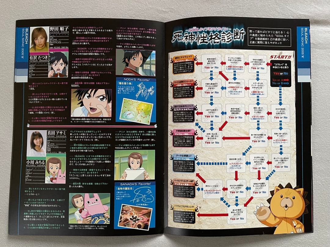 ブリーチ 声優サイン入りパンフレット 森田成一,折笠冨美子,伊藤健太郎