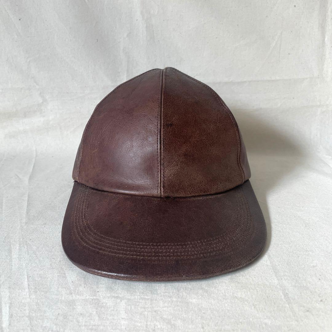 22AW NICENESS WELHAM レザーキャップ ナイスネス ブラウン - メルカリ