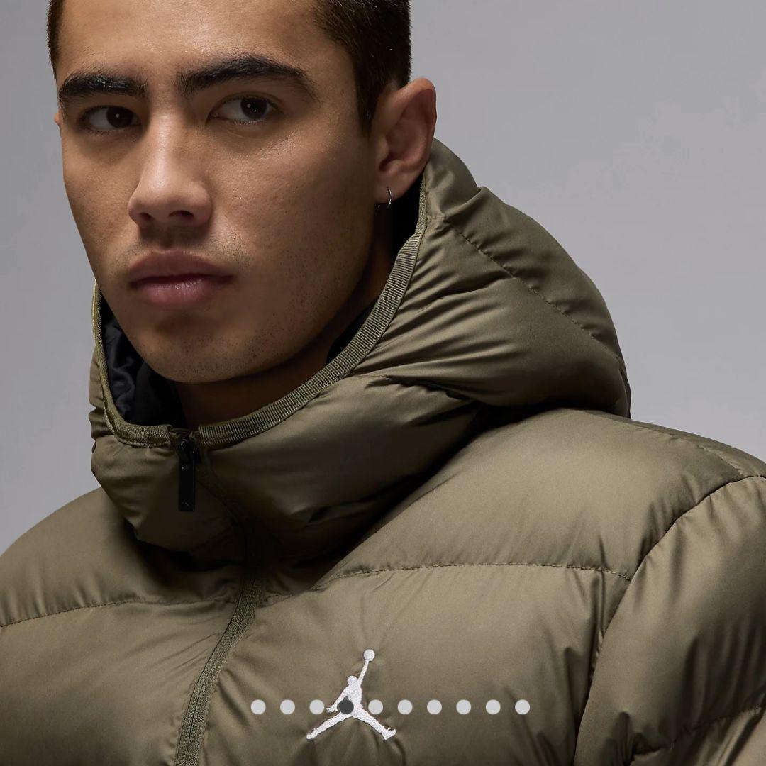 新品未使用 M ジョーダン JORDAN ダウン ジャケット カーキ色 オリーブ