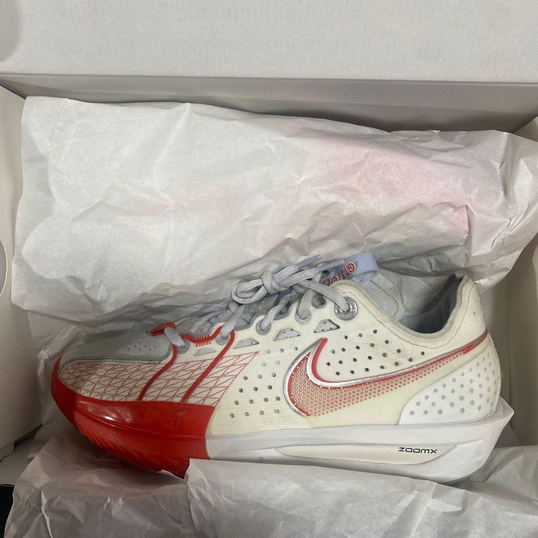 Nike GT Cut 3 バスケットボールシューズ ホワイト/レッド - メルカリ