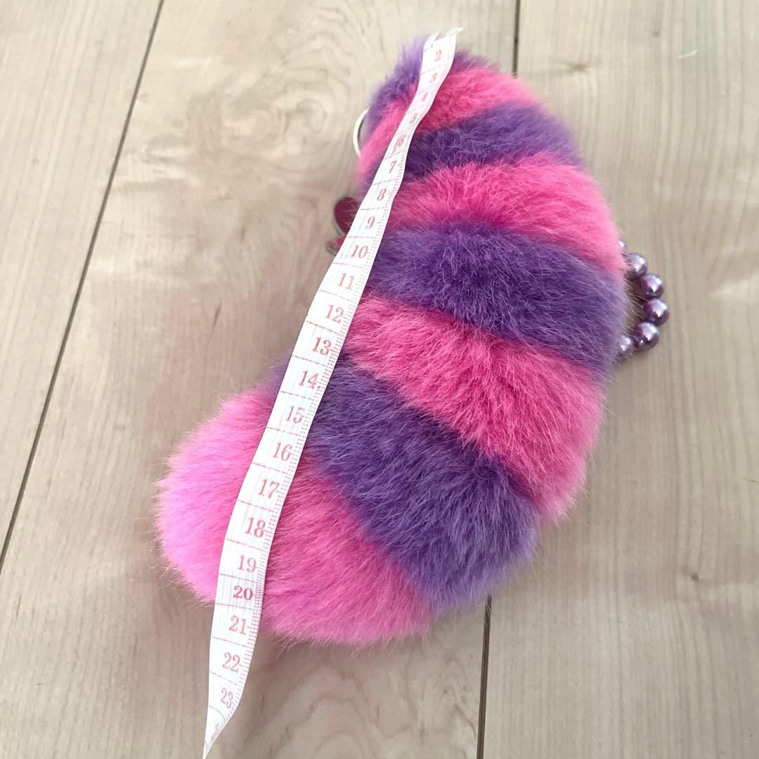 おちぇん様専用 チェシャ猫 ファーストラップ ピンク紫 シッポ スクバ