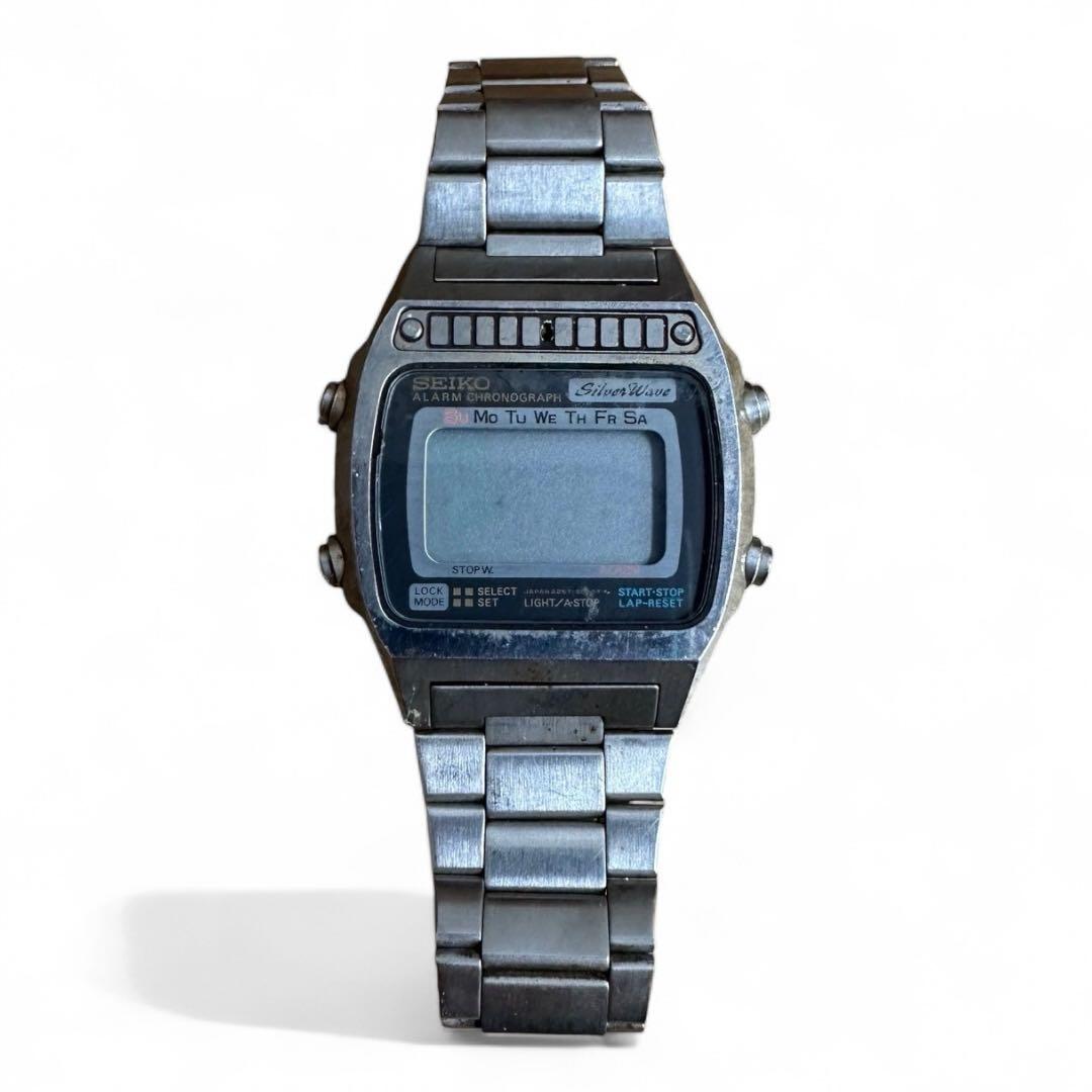 セイコー シルバーウェーブ デジタル腕時計 A257-5020 未稼働品 - メルカリ