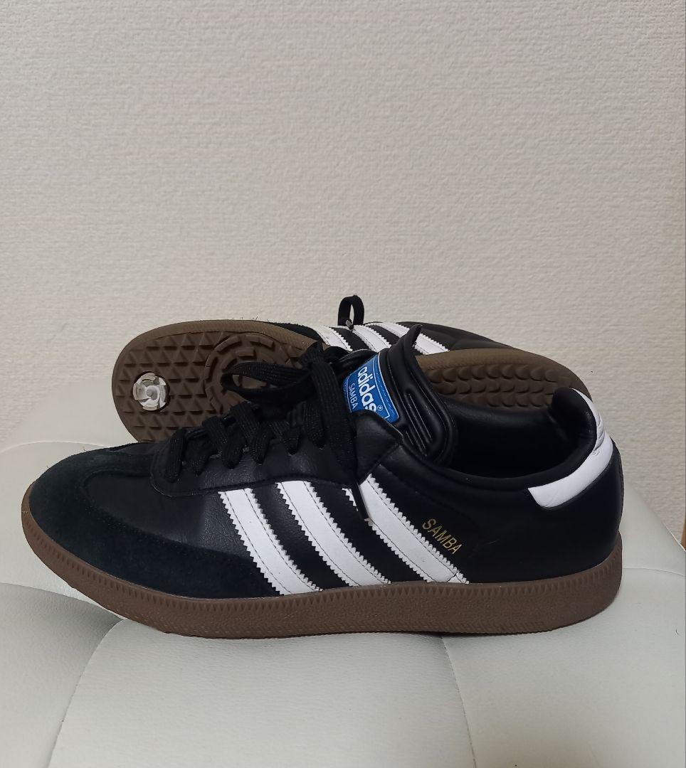 アディダスゴルフ サンバゴルフ シューズ 25.5cm ブラック