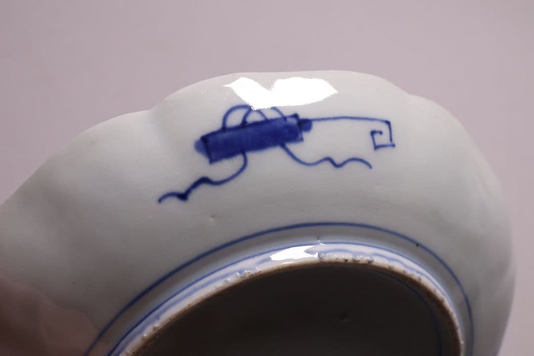 CM119】古伊万里 色絵 中皿 2枚 盛皿 幅22.3cm 錦手 花鳥