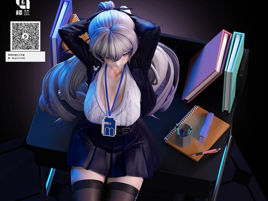 崩壊3rd ブローニャ・ザイチク フィギュア ガレージキット 塗装済完成