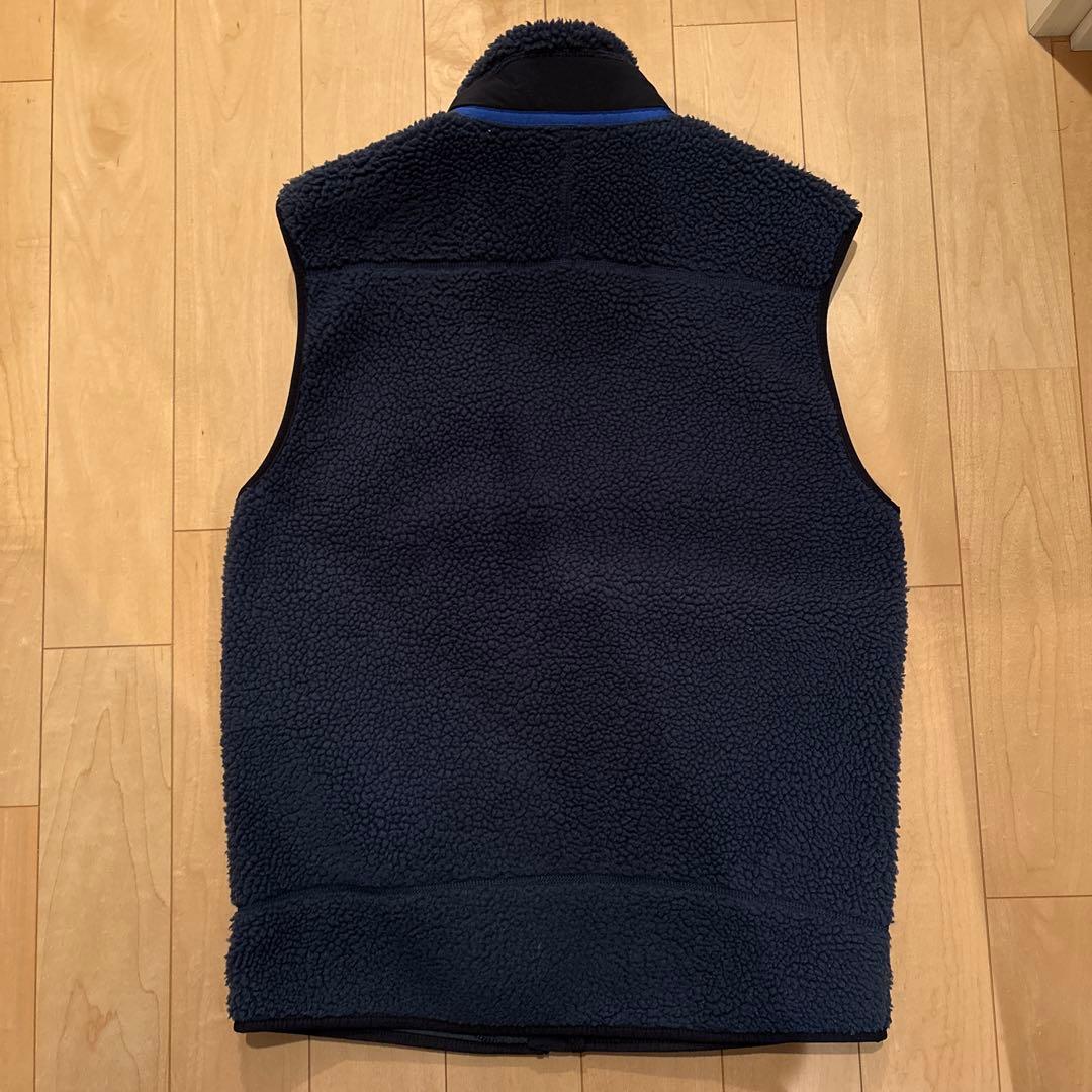 patagonia ネイビー フリースベスト Mサイズ - メルカリ