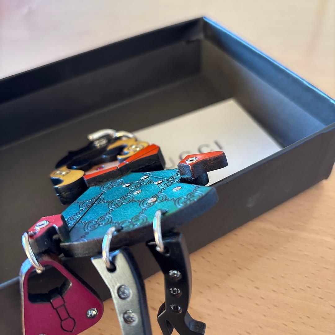 GUCCI グッチ キーリング マドモアゼルガールGG インターロッキング 美