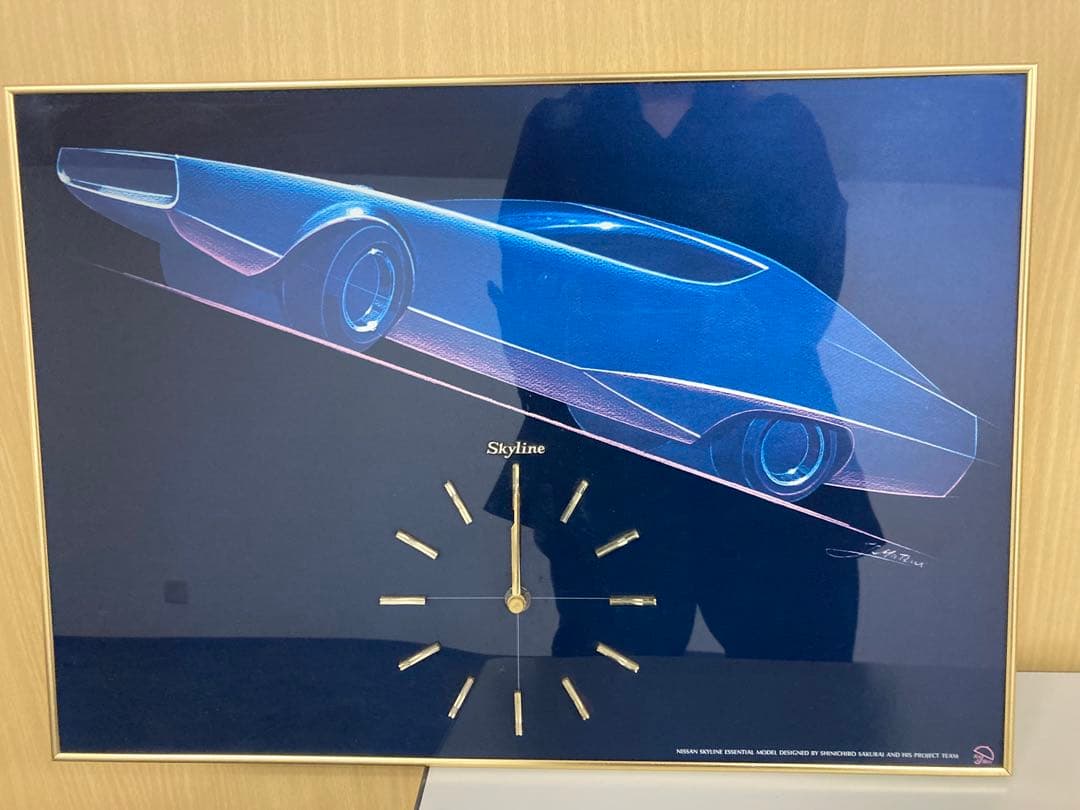激レア品日産スカイライン ケンメリ パネル時計 壁掛け時計 - メルカリ