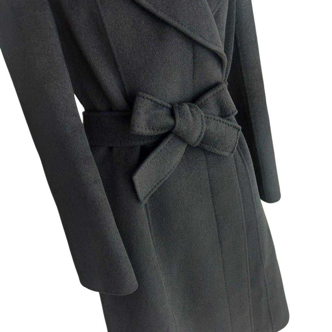 美品✨EPOCA アンゴラカシミヤウールコート 40 ベルト Aライン 黒