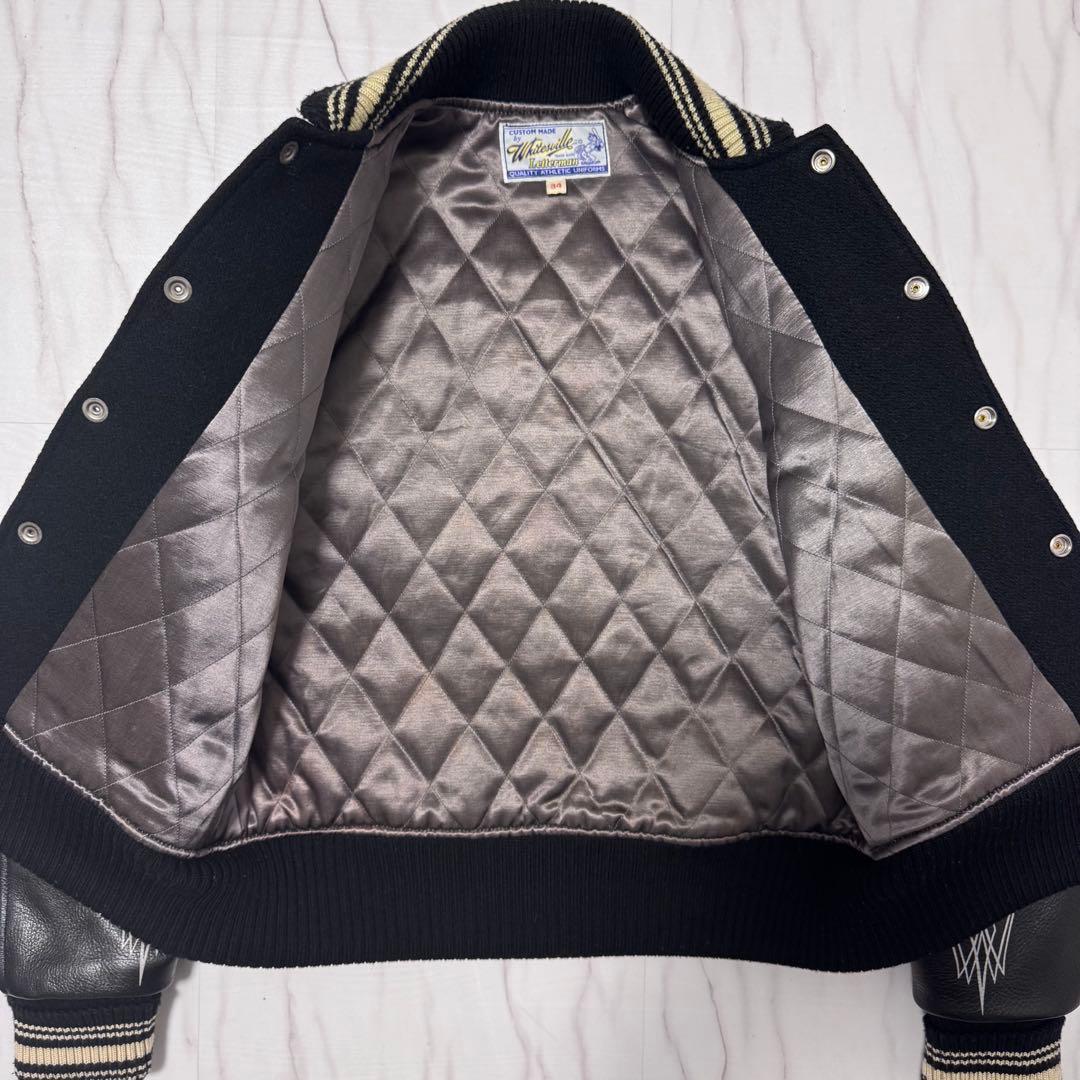 極美品✨ホワイトビル×Letterman クランクバスターズ レザースタジャン