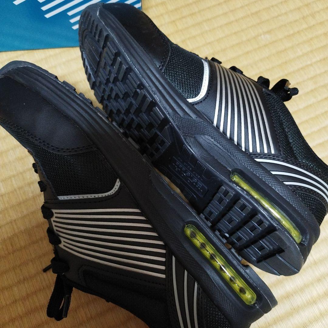 美品✨【25.5cm】ブラックプロスニーカー ミドリ安全 人工皮革製