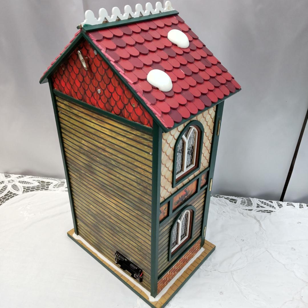 ハウス型オルゴール 新品訳アリ ドールハウス ミニチュア クリスマス