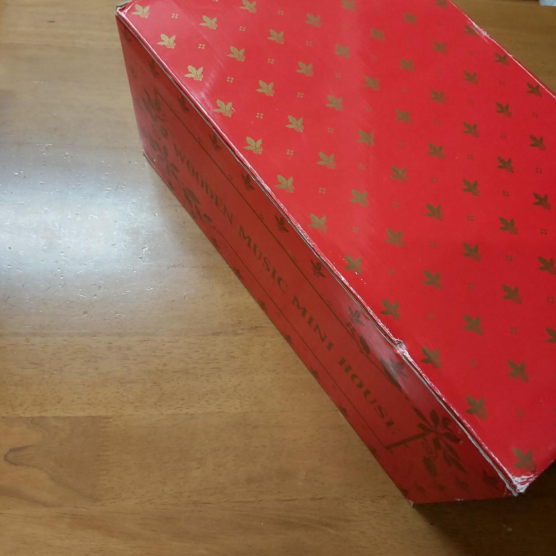 ハウス型オルゴール 新品訳アリ ドールハウス ミニチュア クリスマス