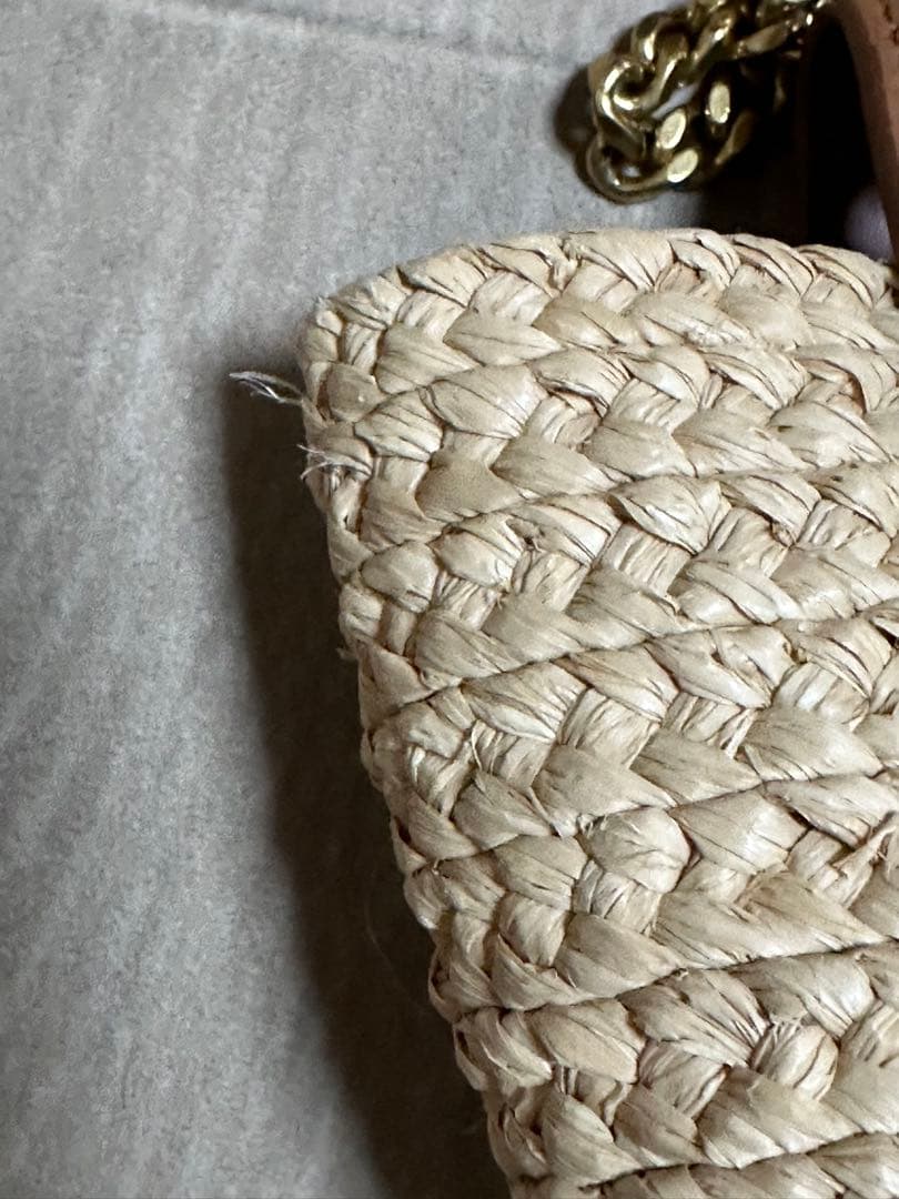 つくね様専用】サンローランマノンMINIラフィア2wayかごバッグ - メルカリ