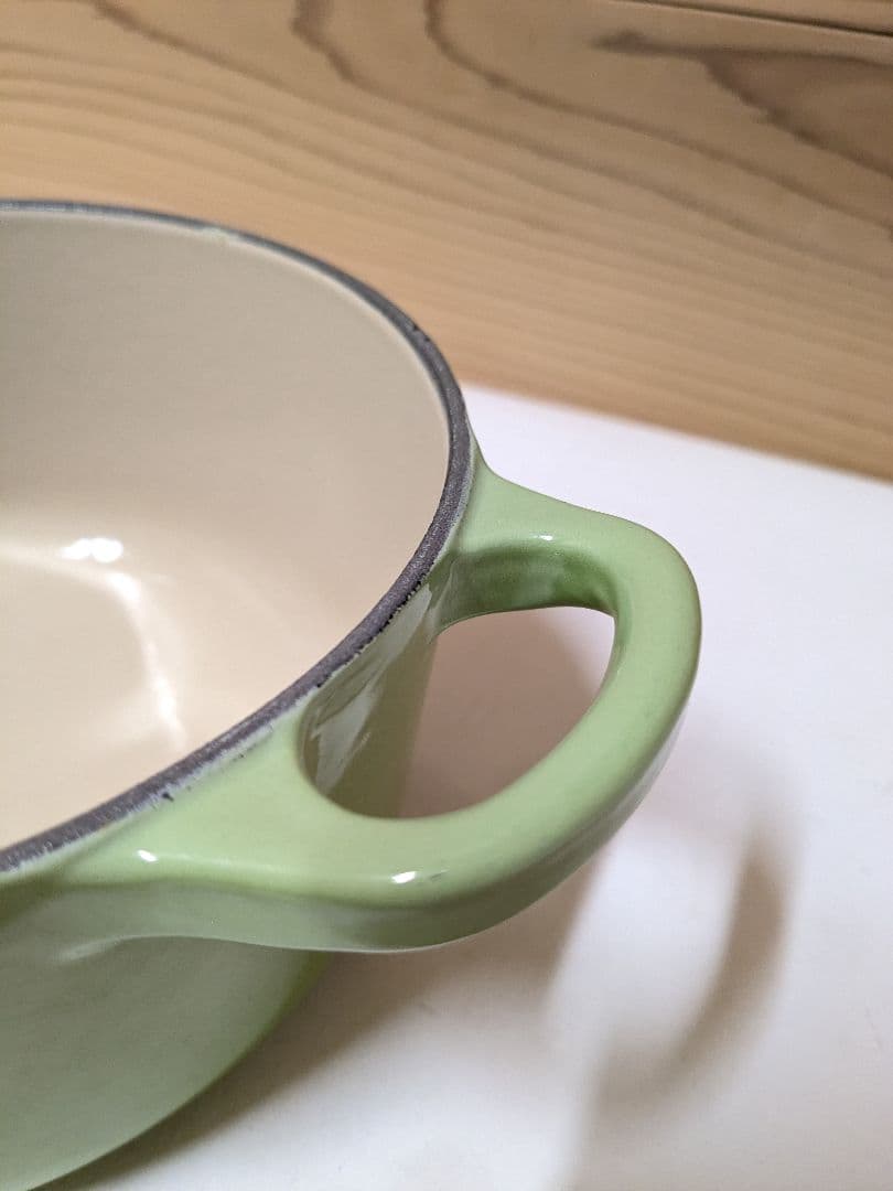 ル・クルーゼ Le Creuset ココット・ロンド グリーン 14cm - メルカリ