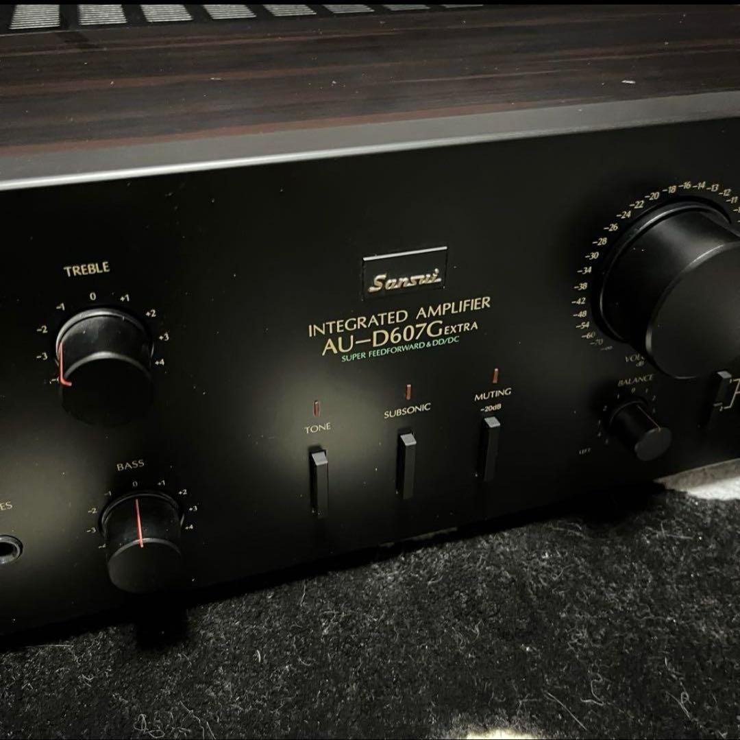 〜週末限定値引き〜　美品！！ AU-D607 プリメインアンプ ブラック サンスイ(SANSUI)|【キズヨゴレ多数有り】プリメインアンプ|【ハード