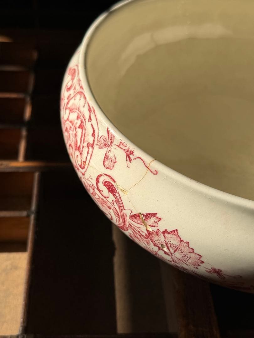 ⚫︎フランスアンティーク⚫︎HB&C ショワジールロワ窯⚫︎深赤色の