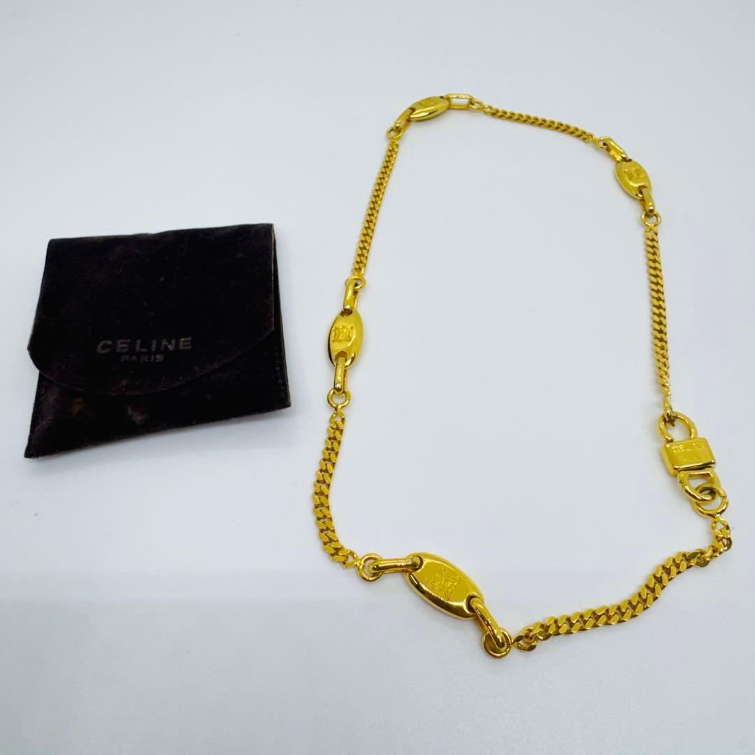 ✨CELINE✨セリーヌ✨トリオンフ✨ゴールド✨ネックレス✨ CELINE（セリーヌ） ネックレス トリオンフ メタル ゴールド