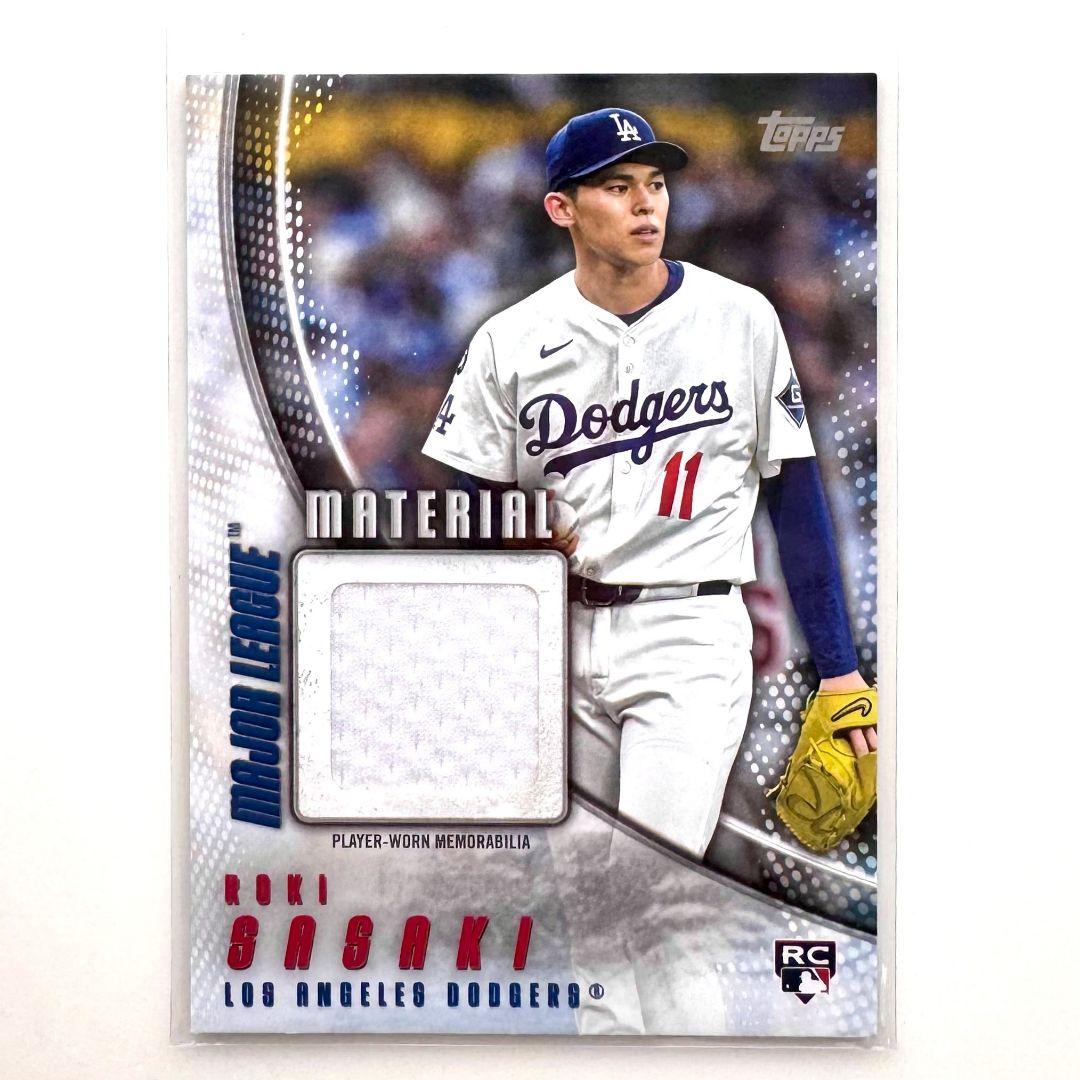 佐々木朗希 2025 Topps レリック ジャージ カード - メルカリ